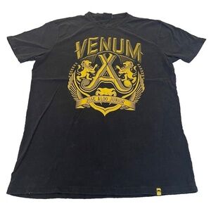 Venum Men's Short Sleeve "Jose Aldo Junior" Crest T-shirt;‎ Black; Size XXL